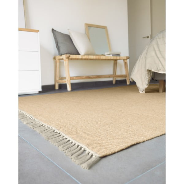 Balts spilvena pildījums Kave Home Nyla, 70 x 40 cm-image-3