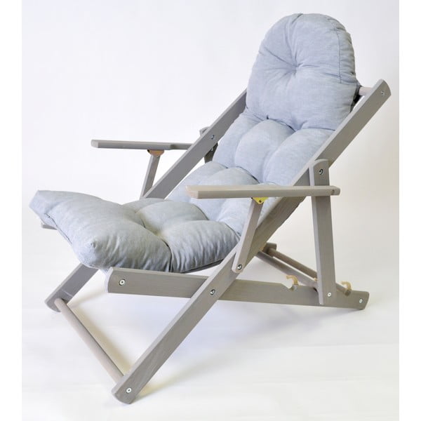 Pelēks masīvkoka saliekams dārza zvilnis Borneo – Rojaplast-image-1