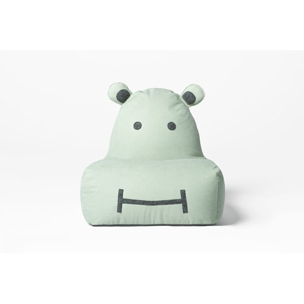 Piparmētru zaļš bērnu sēžammaiss Hippo – The Brooklyn Kids-image-1
