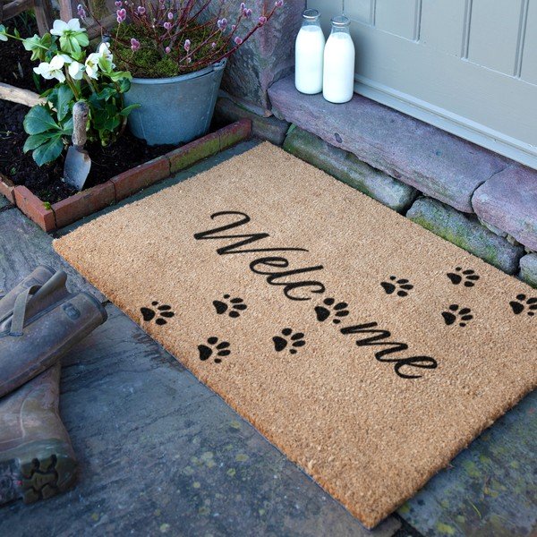 Kokosšķiedras kājslauķis 60x90 cm Welcome Paws – Artsy Doormats-image-2