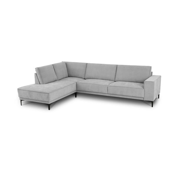 Pelēks stūra dīvāns (ar kreiso stūri/L veida) Copenhagen – Scandic-image-4