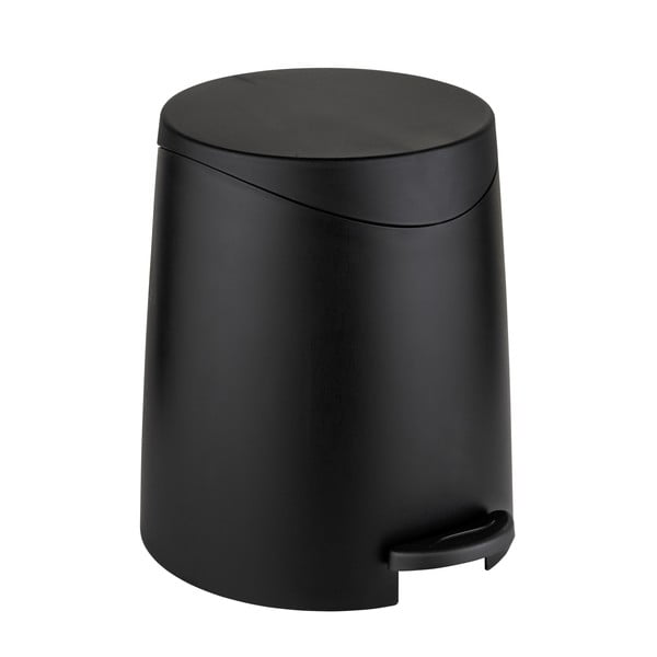 Melna plastmasas atkritumu tvertne ar pedāli 3 l Portes – Allstar