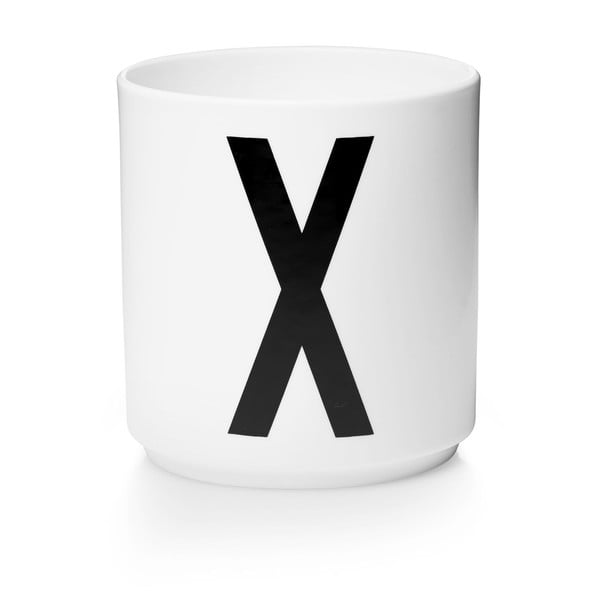 Balta porcelāna krūze Design Letters Personal X