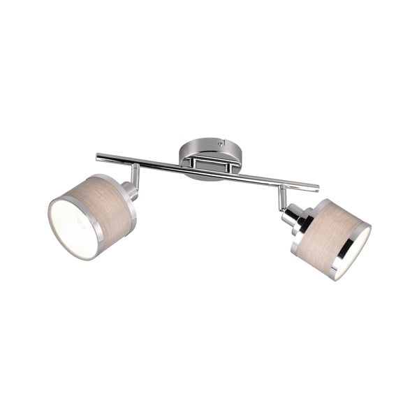 Bēša/sudraba krāsas sienas lampa ø 10 cm Arosa – Trio-image-3