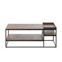 Brūns žurnālgaldiņš 70x120 cm Rivoli – Unique Furniture