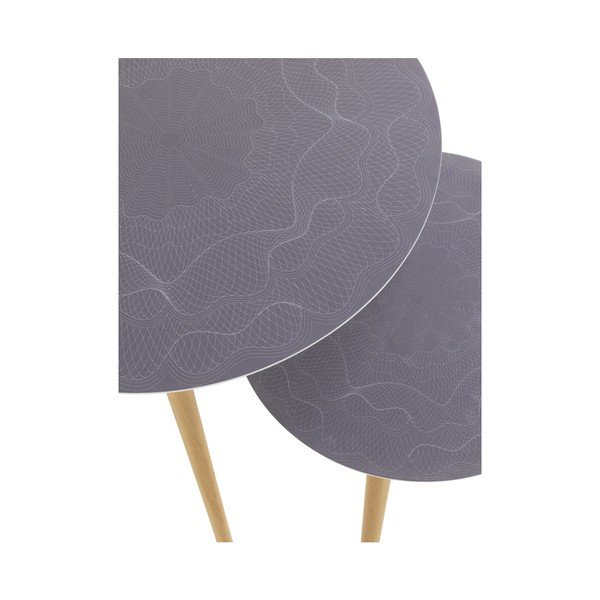 2 kafijas galdiņu komplekts Geese Nordic Style Grisso, ⌀ 60 cm-image-1
