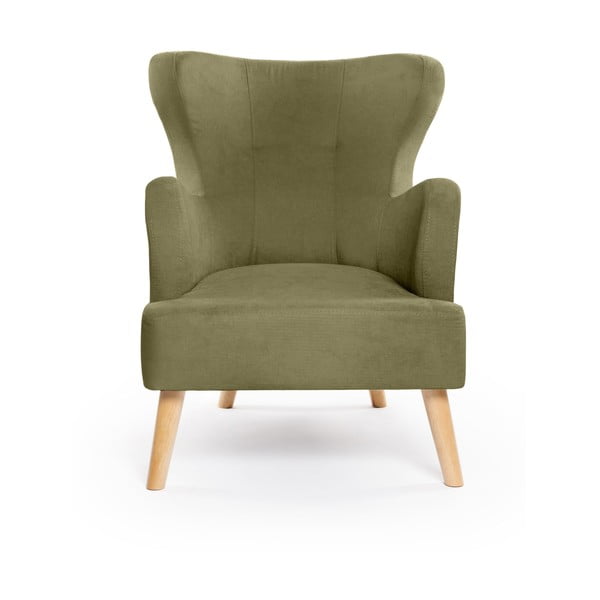 Zaļš atpūtas krēsls ar atzveltni Noemye – Bonami Selection-image-2