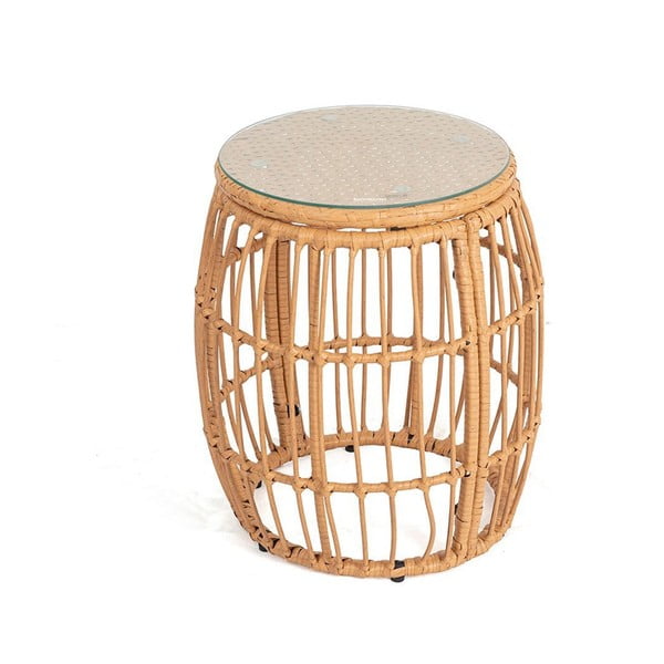 Apaļš dārza galds no mākslīgās rotangpalmas ø 47 cm Vistdal – Bonami Essentials