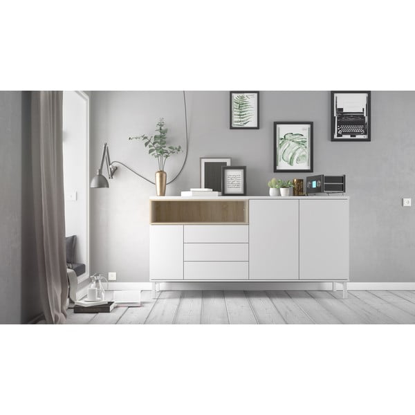 Balta kumode 176x90x49 cm Roomers – Tvilum-image-1