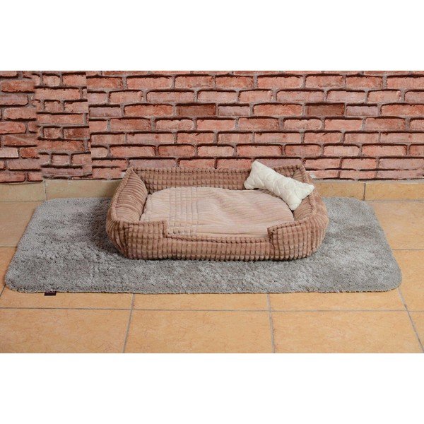 Smilškrāsas plīša gulta Nest – Lydia&Co-image-1
