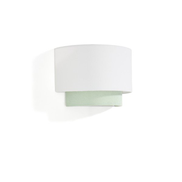 Balta/tirkīzzila bērnu lampa ar auduma abažūru Bianella – Kave Home