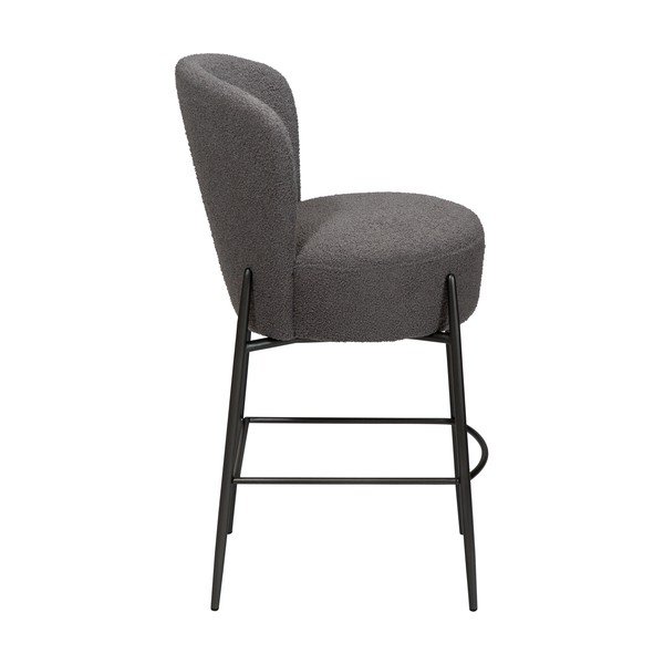 Pelēks bāra krēsls (sēdekļa augstums 68 cm) Orbit – DAN-FORM Denmark-image-2