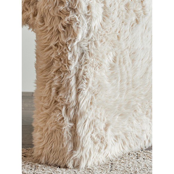 Bēšs pufs no mākslīgās kažokādas Bobbie – Bloomingville-image-4