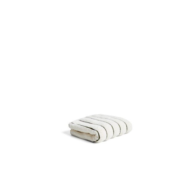 Zaļš/bēšs frotē kokvilnas dvielis 30x50 cm Dorane – Kave Home