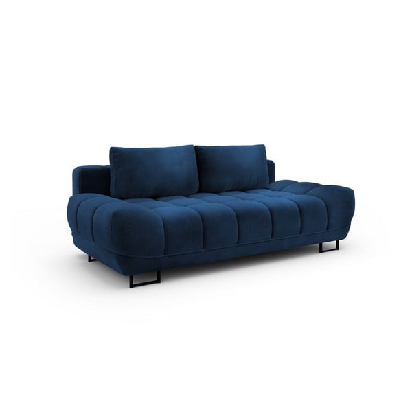 Tumši zils trīsvietīgs samta izlaižams dīvāns Windsor & Co Sofas Cirrus-image-3