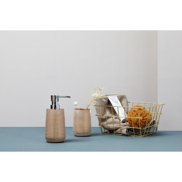 Metāla glabāšanas grozs zelta krāsā Wenko Viana-image-1