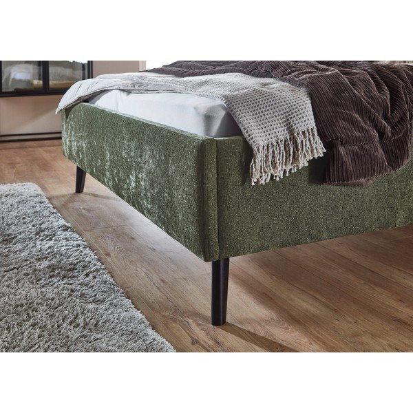 Haki polsterēta divvietīga gulta bez režģa 180x200 cm Nova – Meise Möbel-image-3