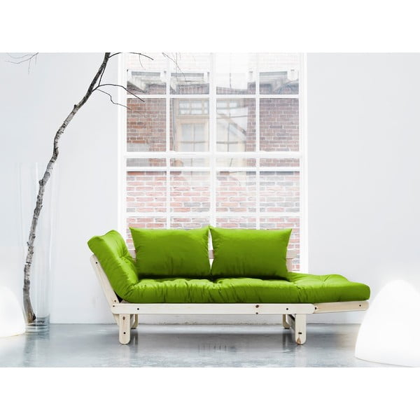 Dīvāns gulta Karup Beat Natural/Lime-image-1