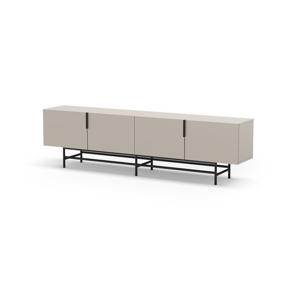 Krēmkrāsas TV galdiņš 200x54,5 cm Eldia – Marckeric-image-3
