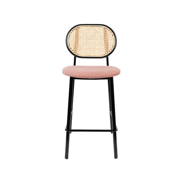 Melns/gaiši rozā bāra krēsls 94 cm Spike – Zuiver-image-2