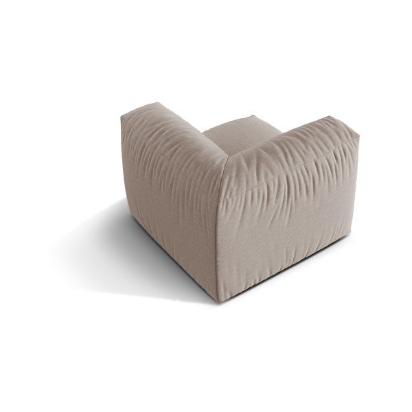 Bēša modulārā dīvāna daļa (ar maināmu stūri) Martina – Micadoni Home-image-2