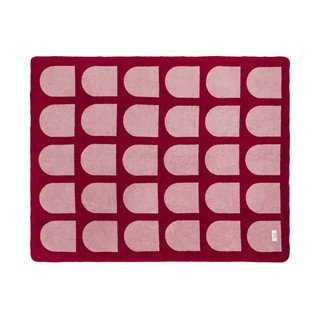 Sarkans/rozā pleds 150x200 cm Gilli – noo.ma