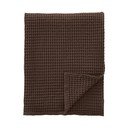 Tumši brūns kokvilnas pleds 150x200 cm Jaipur Chunky Waffle – Pineapple Elephant