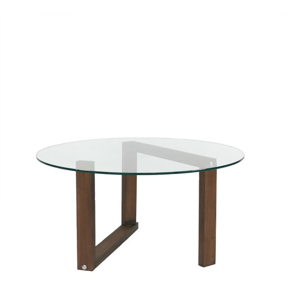 Brūns apaļš kafijas galdiņš ø 80 cm Yuvarlak – Neostill