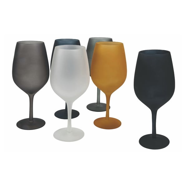 6 krāsainu vīna glāžu komplekts VDE Tivoli 1996 Cala Dorada-image-1