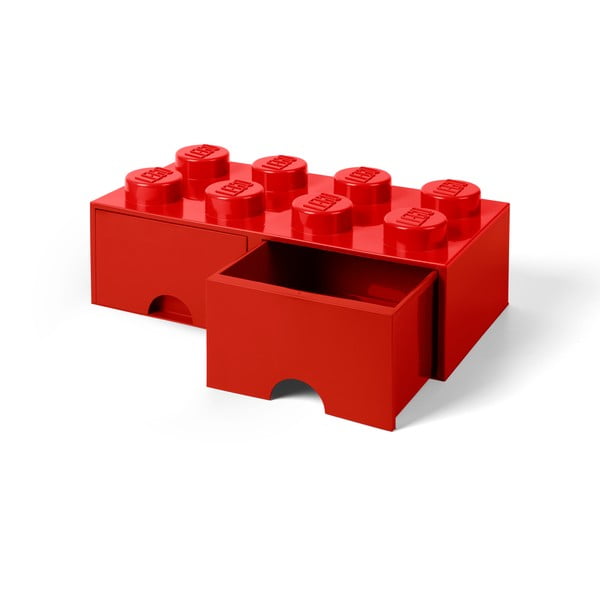 Sarkana uzglabāšanas kaste ar divām atvilktnēm LEGO®-image-2