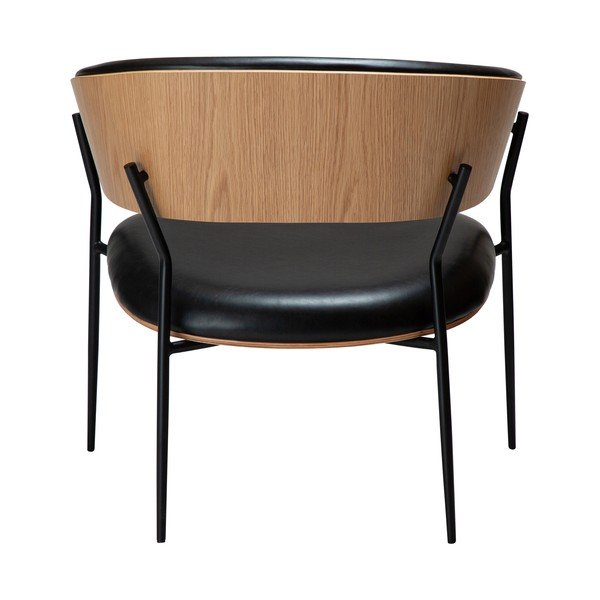 Melns atpūtas krēsls no ādas imitācijas Crib – DAN-FORM Denmark-image-4