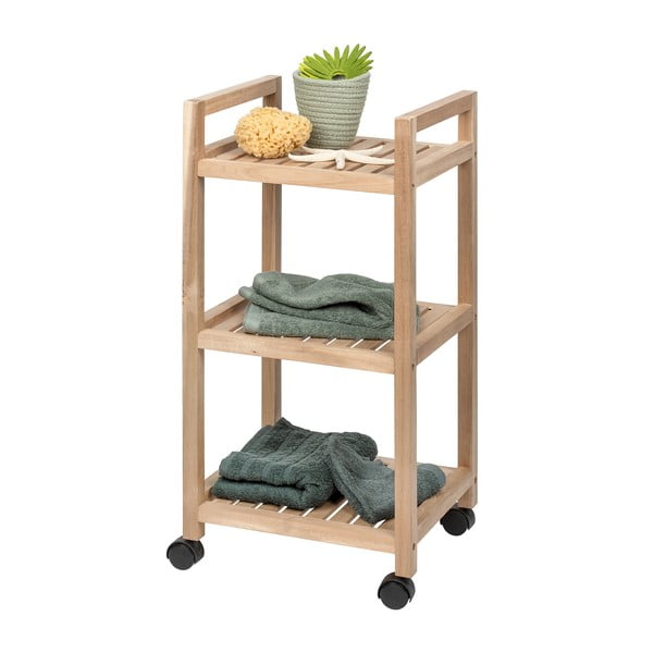 Dabīga toņa vannas istabas plaukts 35x72 cm Acina – Wenko-image-3