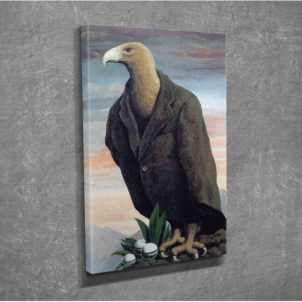 Sienas reprodukcija uz audekla, Rene Magritte Nest, 30 x 40 cm-image-2