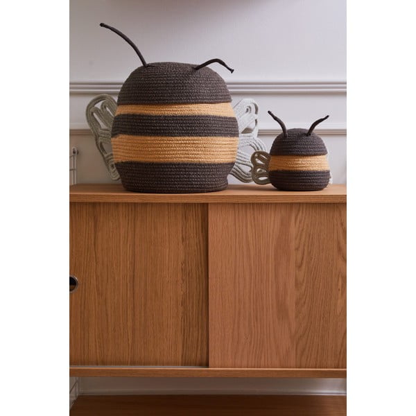 Tekstila bērnu rotaļlietu grozs ø 15x15 cm Baby Bee – Lorena Canals-image-2