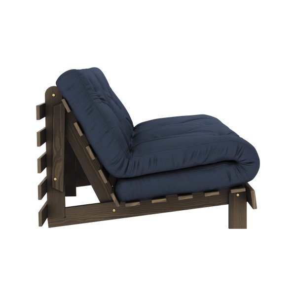 Tumši zils izvelkamais dīvāns 160 cm Roots – Karup Design-image-4