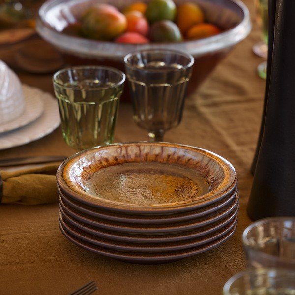 Brūns deserta akmensmasas šķīvis ø 20 cm Poterie – Casafina-image-1