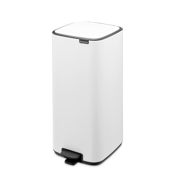 Balta tērauda atkritumu tvertne ar pedāli 30 l Bo – Brabantia