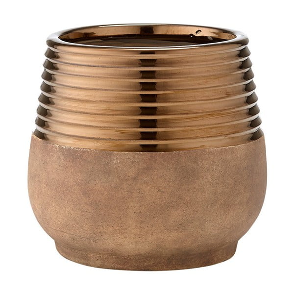 Ladelle keramikas puķu pods vara krāsā, Ø 14,5 cm