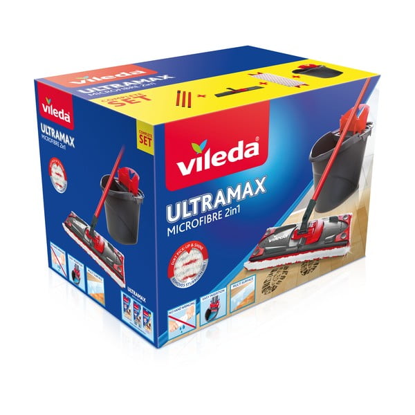 Grīdas mazgāšanas spaiņa un birstes komplekts Vileda Ultramax-image-4