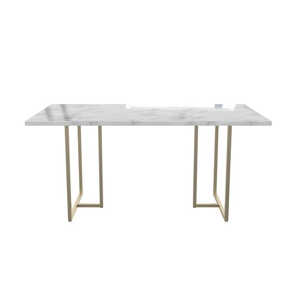 Ēdamgalds ar marmora imitāciju 90x160 cm Astor – CosmoLiving by Cosmopolitan-image-2