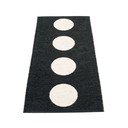 Melnbalts iekštelpu un āra celiņa paklājs 70x150 cm Vera Black – Pappelina