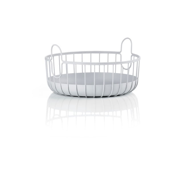 Stiepļu metāla uzglabāšanas grozs ø 22x8 cm Inu – Zone-image-1