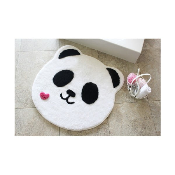 Vannas istabas paklājs Panda Shape, ⌀ 90 cm
