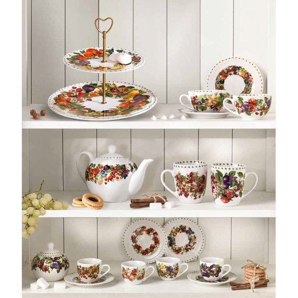 Balta tējkanna no sintētiskā kaula porcelāna Le Primizie – Brandani-image-1