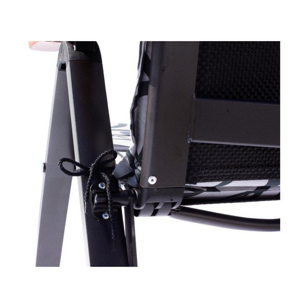 Melns metāla dārza krēsls Ass Comfort – Sun Garden-image-2