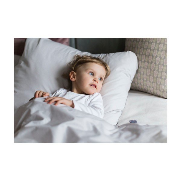 Gaiši pelēks vienguļamais segas pārvalks no Ēģiptes kokvilnas 155x200 cm Perla – WeLoveBeds-image-1