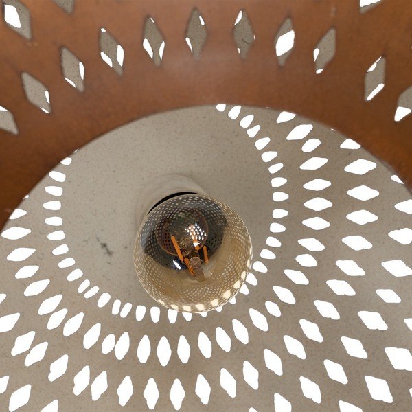 Zelta krāsas piekaramā lampa ar metāla abažūru ø 56 cm – Ixia-image-1