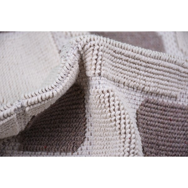 Bēšs kokvilnas paklājs Vitaus Mozaik, 100 x 150 cm-image-3