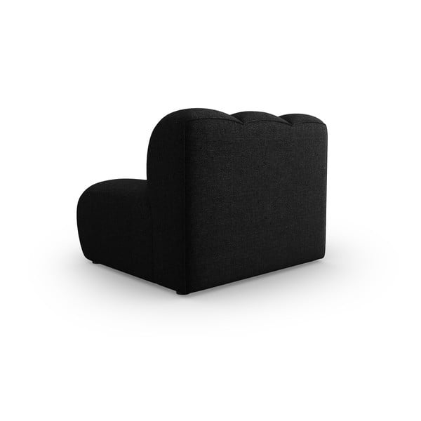 Melns/antracīta pelēks modulārais dīvāns (vidējā moduļa) Lupine – Micadoni Home-image-3