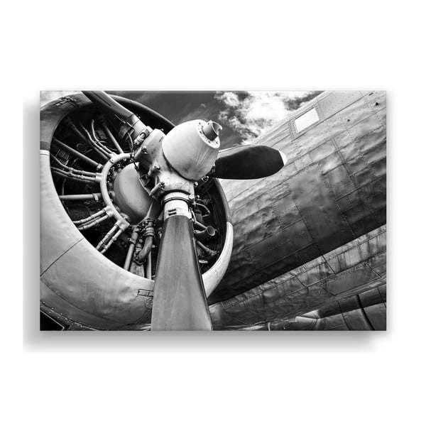 Attēls Styler Canvas Silver Uno Plane, 85 x 113 cm